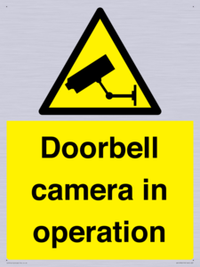 Doorbell camera in operation